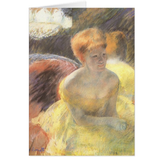 Retrato de Lydia en la Ópera por Mary Cassatt (Frente)