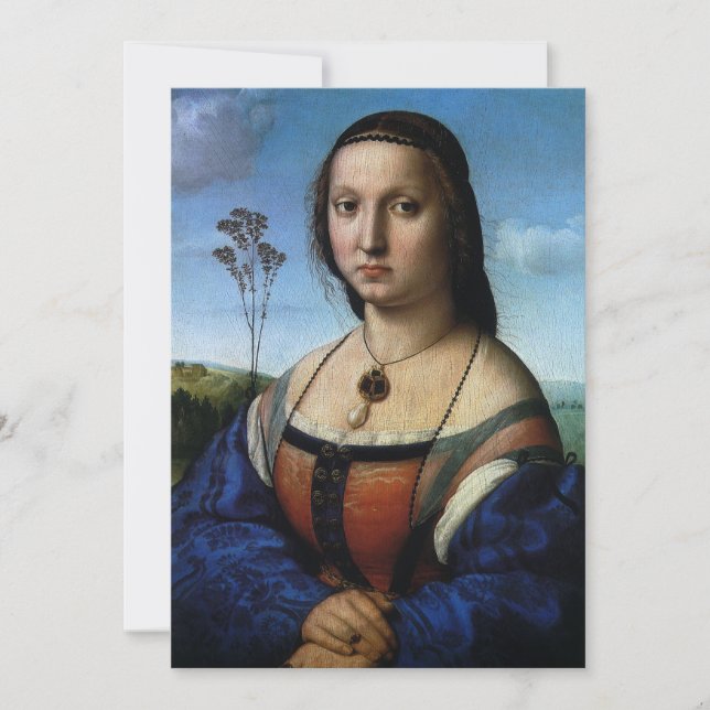 Retrato de Maddalena Doni por Raphael Sanzio (Anverso)
