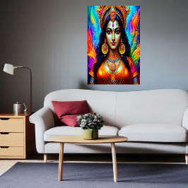 Retrato de Mariamman, diosa hindú | Arte IA