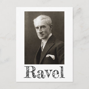 Retrato de Maurice Ravel (c. 1925) Tarjeta postal