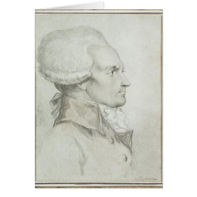 Retrato de Maximiliano de Robespierre (Frente)