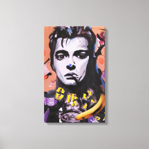 Retrato de Medios Mixtos - Lienzo de Acrílico y Co