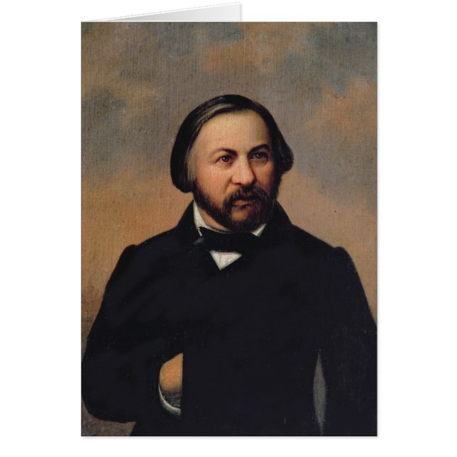 Retrato de Mikhail Ivanovich Glinka, 1850s (Frente)