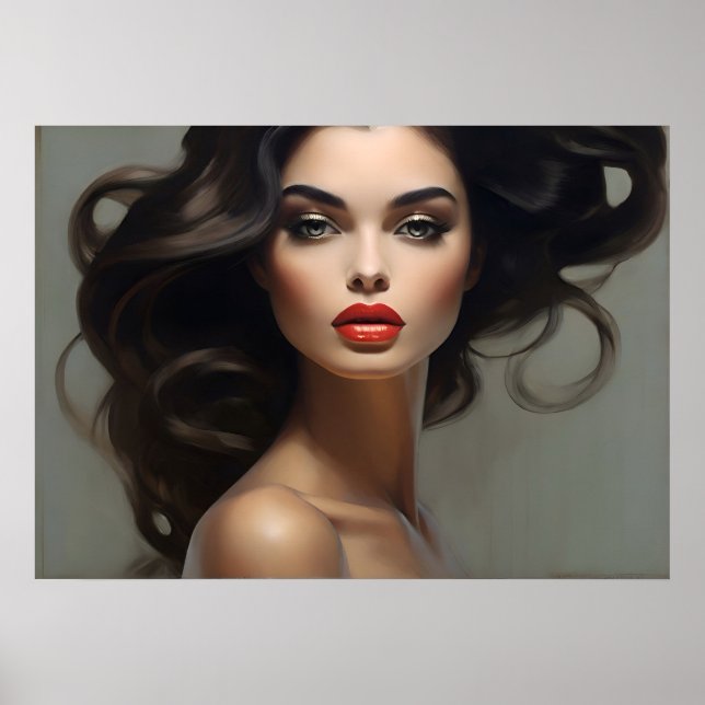Retrato de moda del arte femenino (Frente)