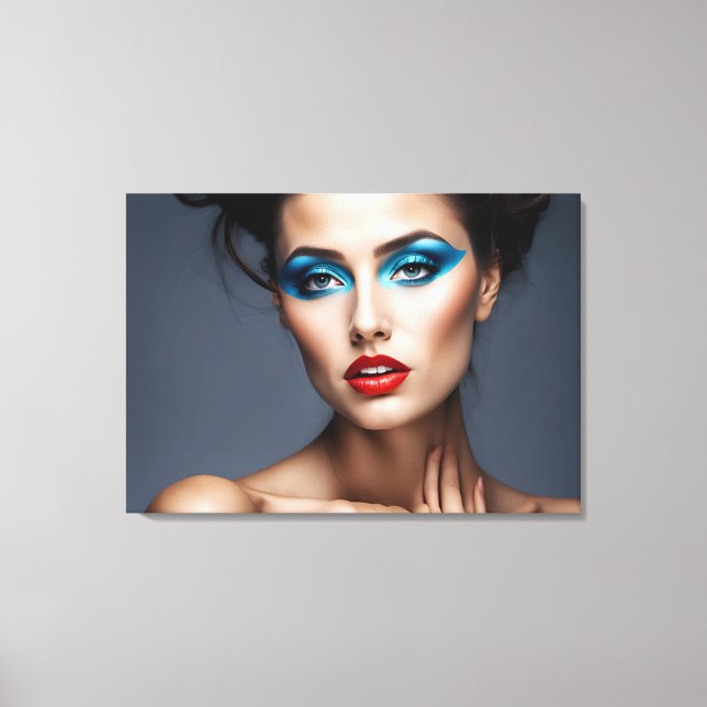 Retrato de moda del arte femenino (Anverso)