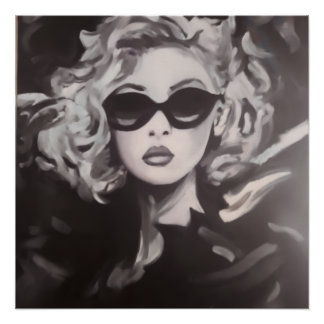 Retrato de mujer glamorosa - Póster de arte modern