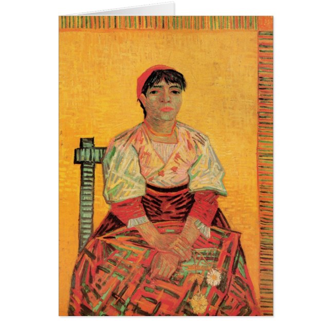 Retrato de mujer italiana por Vincent van Gogh (Frente)