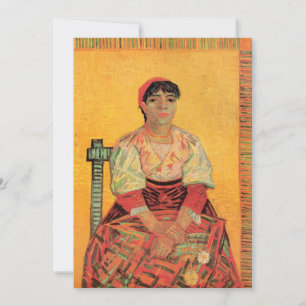 Retrato de mujer italiana por Vincent van Gogh