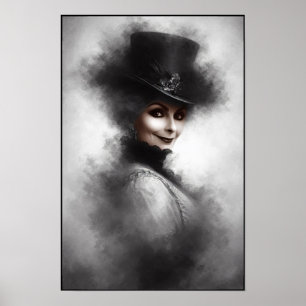 Retrato de mujer victoriana misteriosa Arte
