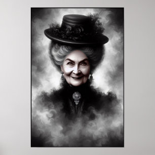 Retrato de mujer victoriana misteriosa Arte