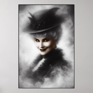 Retrato de mujer victoriana misteriosa Arte