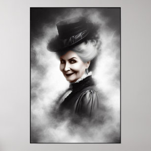 Retrato de mujer victoriana misteriosa Arte