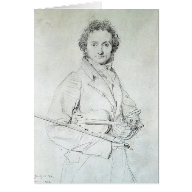 Retrato de Niccolo Paganini 1819 (Frente)
