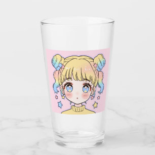 Retrato de niña estrella pastel Kawaii