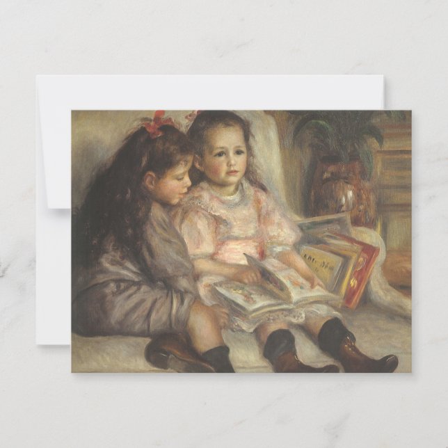 Retrato de niños de Caillebotte por Pierre Renoir (Anverso)