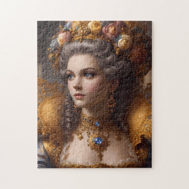 Retrato de Noblewoman Histórica Rompecabezas de 25 (Vertical)