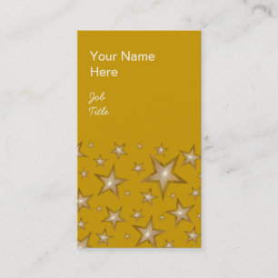 Retrato de oro de la tarjeta de visita Gold Stars