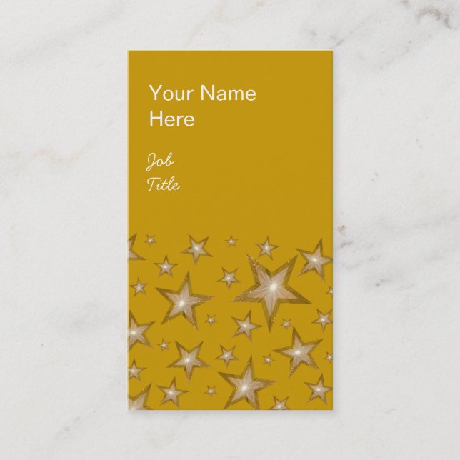 Retrato de oro de la tarjeta de visita Gold Stars (Anverso)