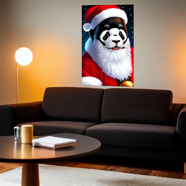 Retrato de Panda Santa Claus | Poster de arte de I (Subido por el creador)