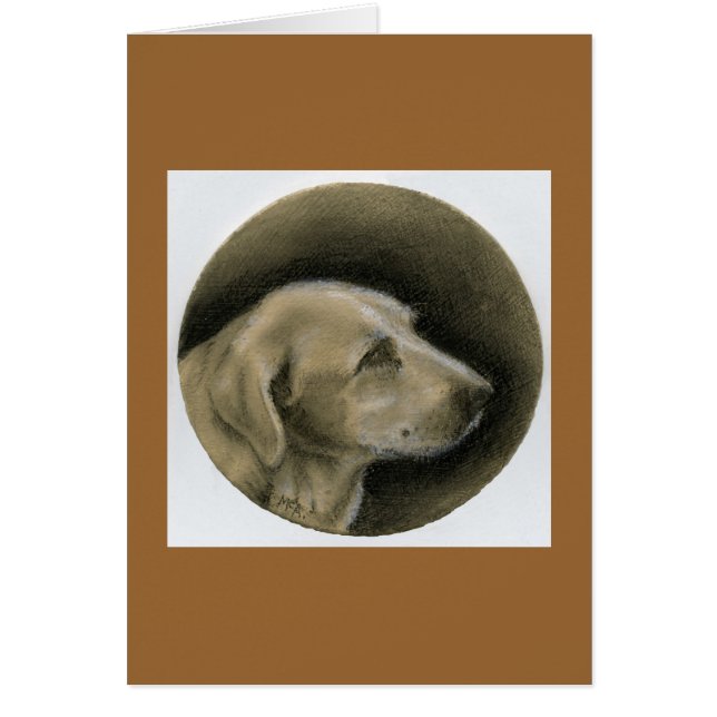 Retrato de perro con lápiz de carbono (Frente)
