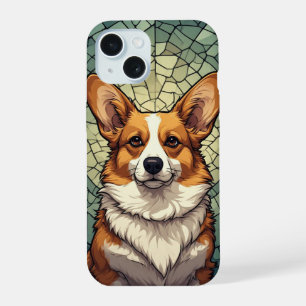 Retrato de perro Corgi amistoso