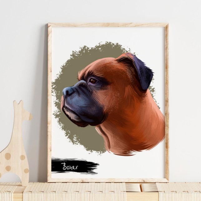 Retrato de perro de Boxer | Impresión de pared ver (Subido por el creador)