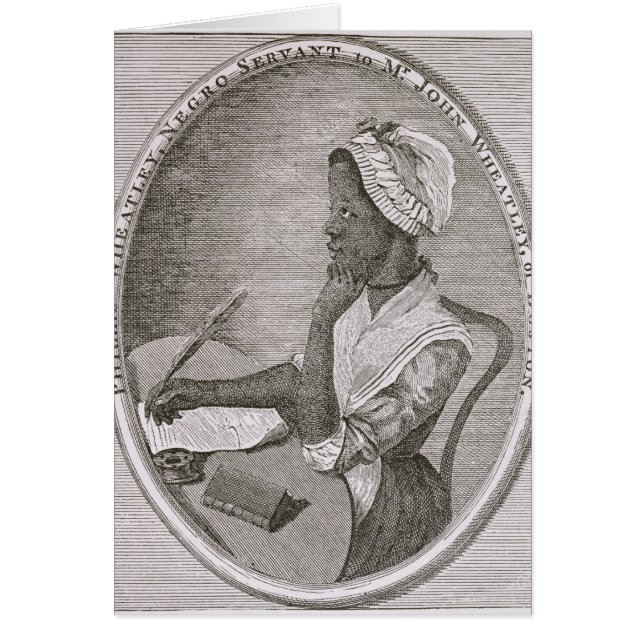 Retrato de Phillis Wheatley (Frente)