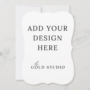 Retrato de plantilla de invitación de doble cara 5