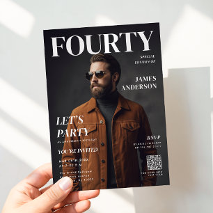 Retrato de portada de revista personalizada de cum