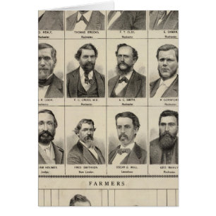 Retrato de primeros colonos y agricultores de Minn