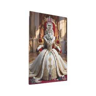 Retrato de Reina Real Mascota - Lujoso arte digita