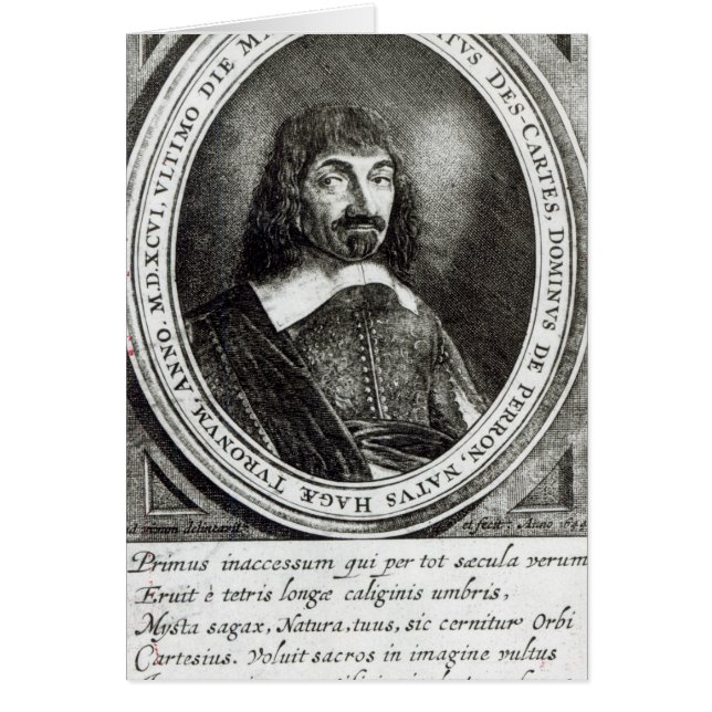 Retrato de Rene Descartes, 1644 (Frente)