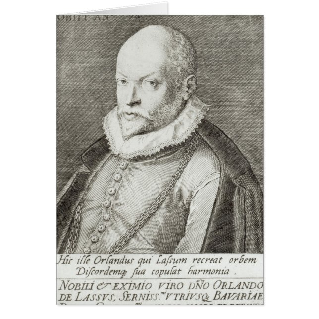 Retrato de Roland de Lassus 1593-94 (Frente)