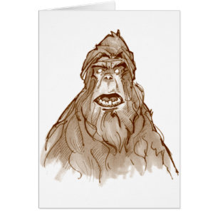 RETRATO de SASQUATCH - favorable Squatch cabeza de