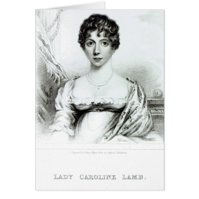 Retrato de señora Caroline Lamb (Frente)