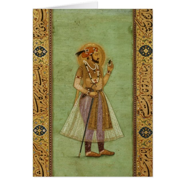 Retrato de Shah Jahan, 1631, Mughal (Frente)
