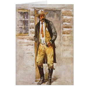 Retrato de Sheriff por Seltzer, Vaquero del Viejo