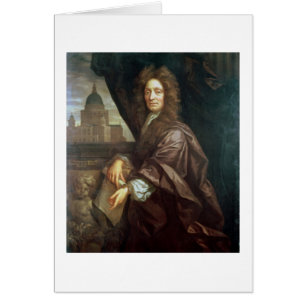 Retrato de sir Christopher Wren (aceite en lona)