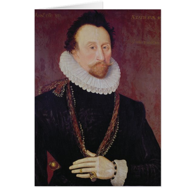 Retrato de sir Juan Hawkins 1581 (Frente)