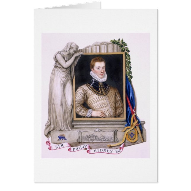 Retrato de sir Philip Sidney (1554-86) de la 'nota (Frente)