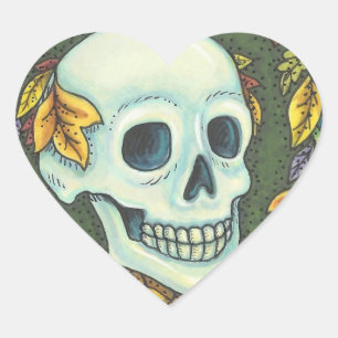 RETRATO DE SKELETON, HOJA DE PEGATINAS DE SKULL HA