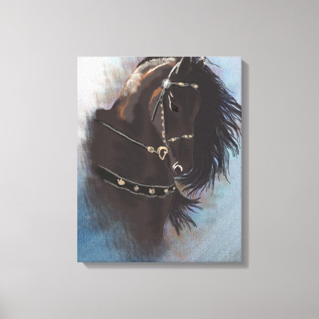 Retrato de Stallion - Lienzo envuelto (Anverso)