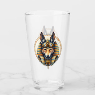 Retrato de Steampunk Anubis Fox