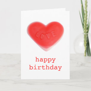 Retrato de tarjeta de 'feliz cumpleaños' de Sweet 