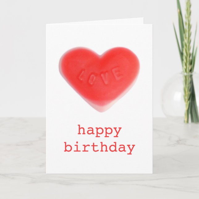 Retrato de tarjeta de 'feliz cumpleaños' de Sweet  (Anverso)