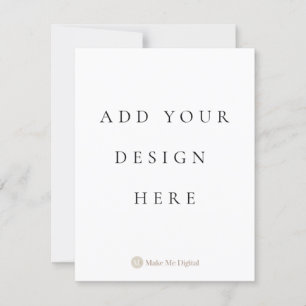 Retrato de tarjeta de invitación de 4,25 x 5,5 pul