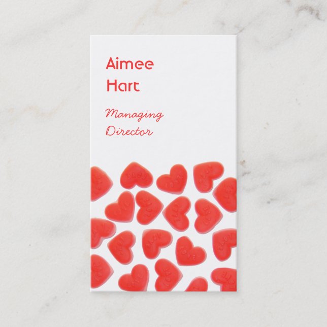 Retrato de tarjeta de visita de Sweet Hearts (Anverso)