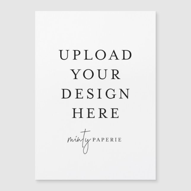 Retrato de tarjeta magnética de 5" x 7" (Anverso)