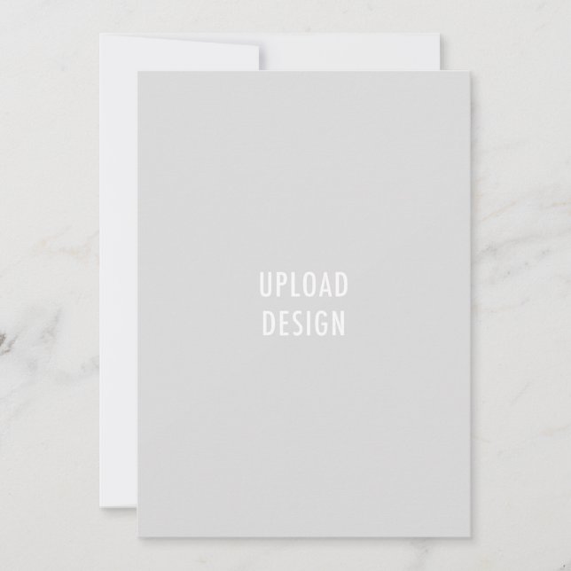 Retrato de tarjeta plana 5x7 Cargar tu diseño (Anverso)