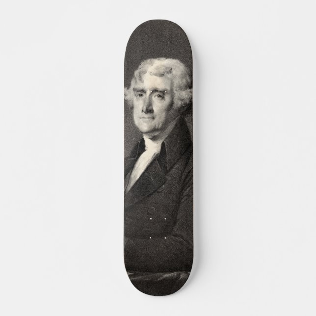 Retrato de Thomas Jefferson skateboard (Anverso )